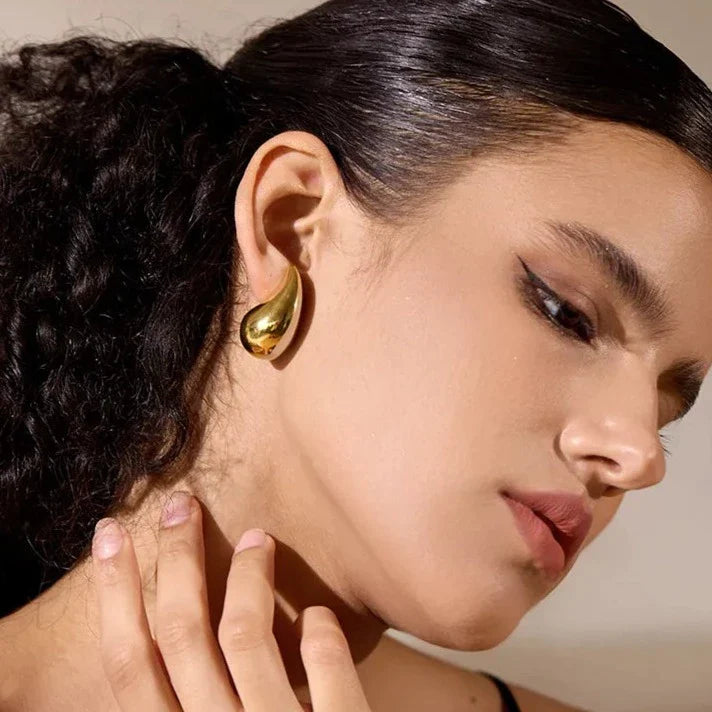 Brinco Droplet em Ouro 18k (Brinco das Celebridades)