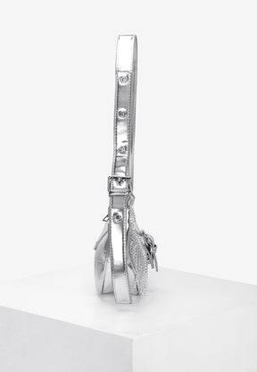 Bolsa de Ombro Prata Diamant