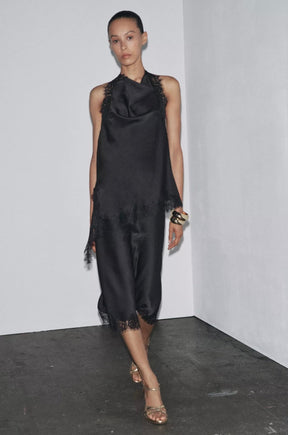 Top  Acetinado com Renda – Glam