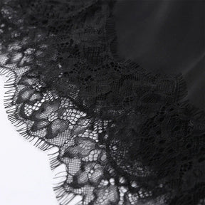 Top de Alça com Renda Acetinada – Sabotini