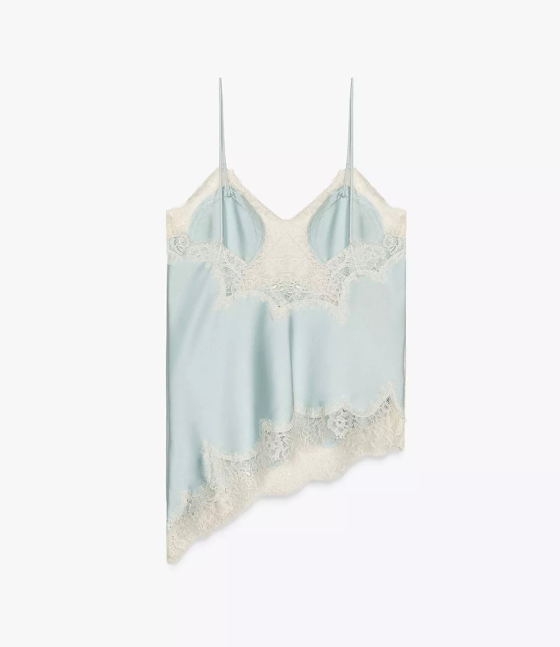 Top de Alça com Renda Acetinada – Sabotini