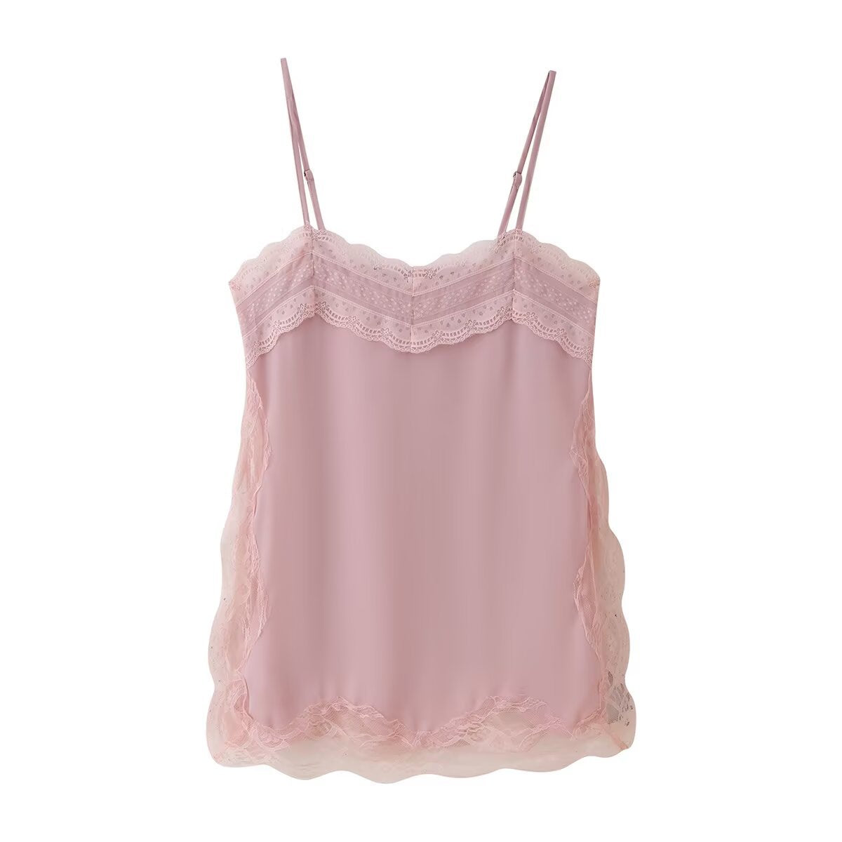 Top de Alça Fina com Renda – Capri