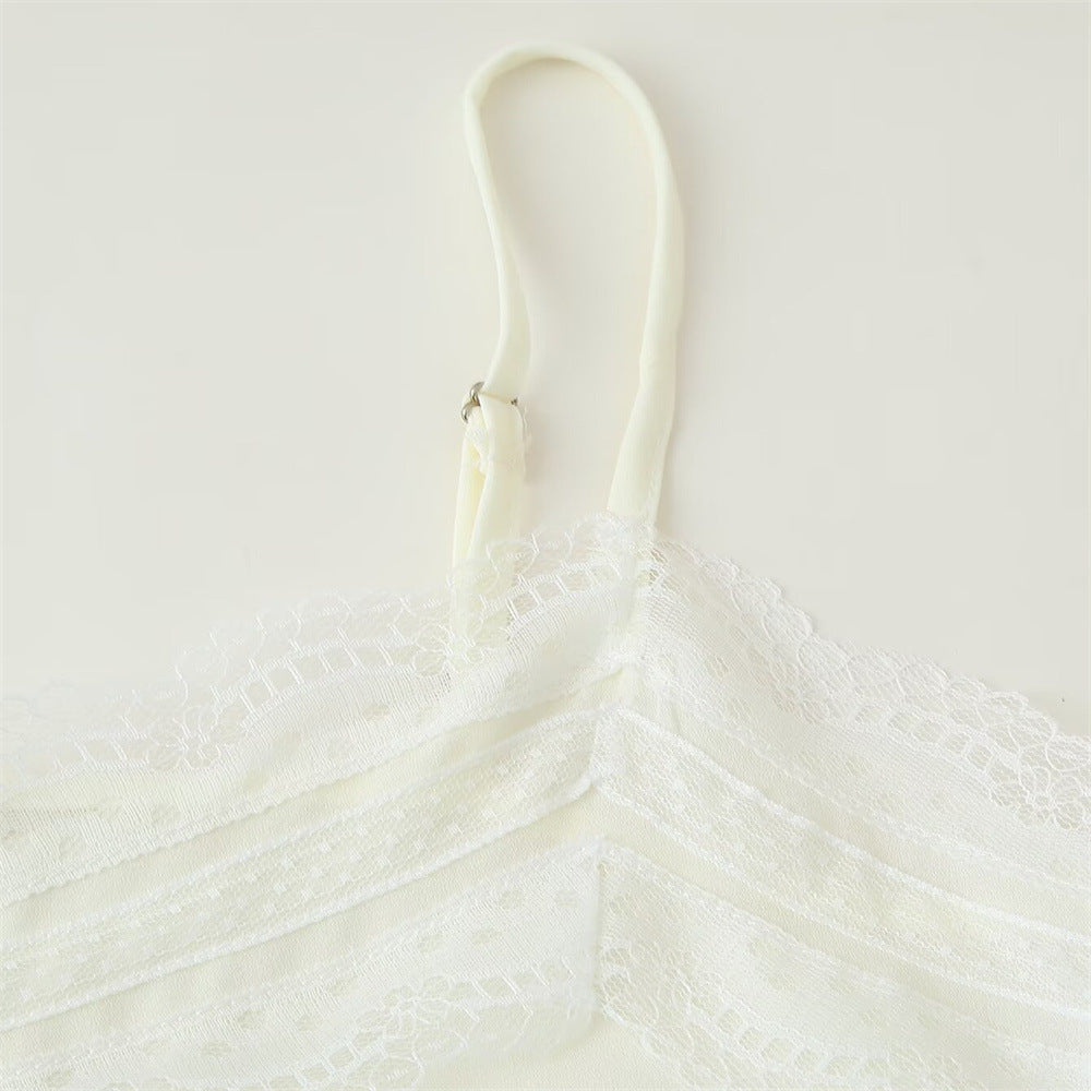 Top de Alça Fina com Renda – Capri