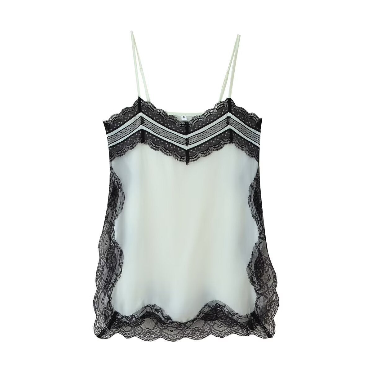 Top de Alça Fina com Renda – Capri