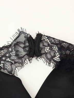 Top  Acetinado com Renda – Glam