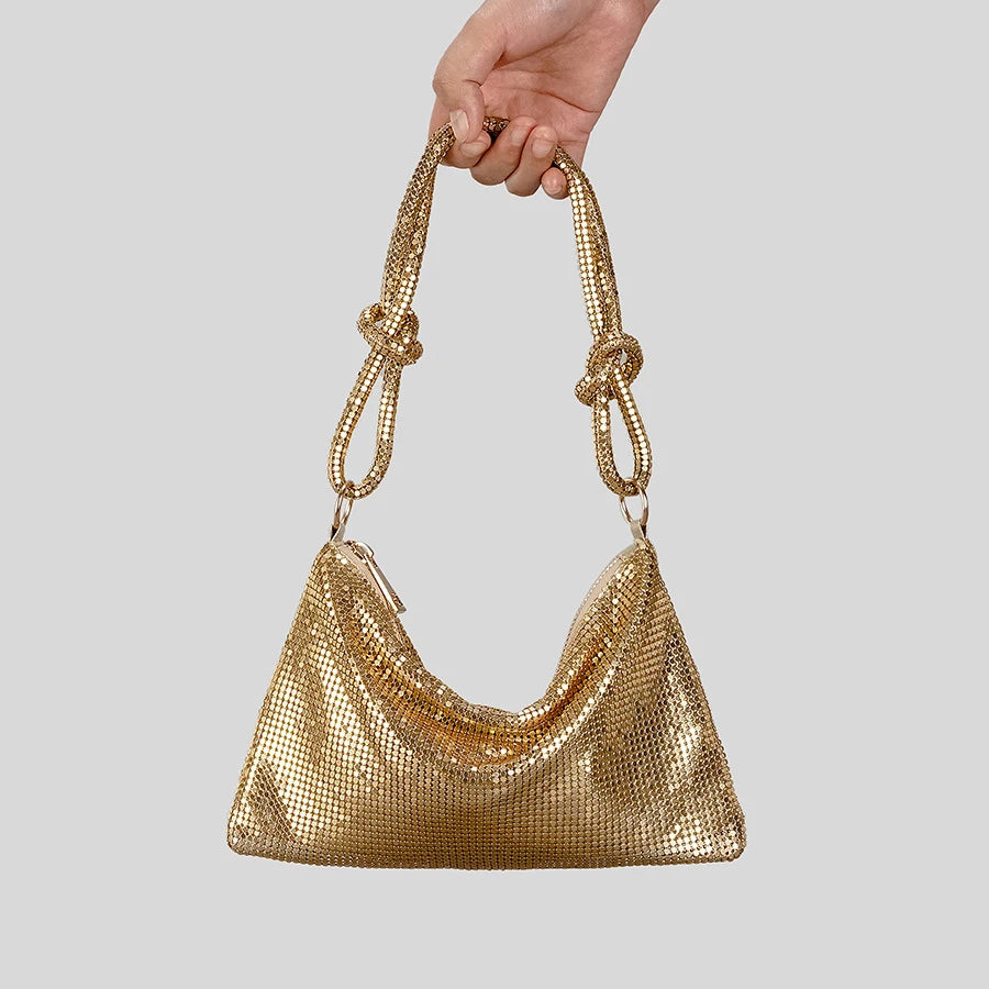 Bolsa de Ombro Menina Dourada