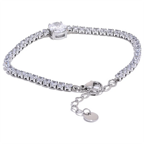 Pulseira Glamour com Zircônia Glace