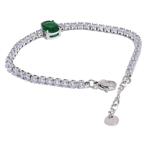 Pulseira Glamour com Zircônia Glace