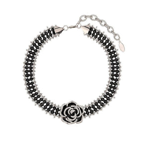 Colar de Flores Negras - Bizati