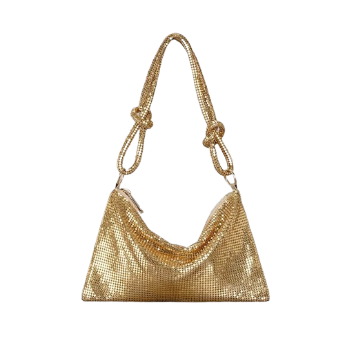 Bolsa de Ombro Menina Dourada